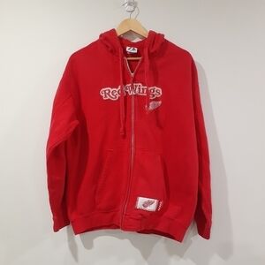 Retro/Y2K Detroit Red Wings Zip Up Hoodie